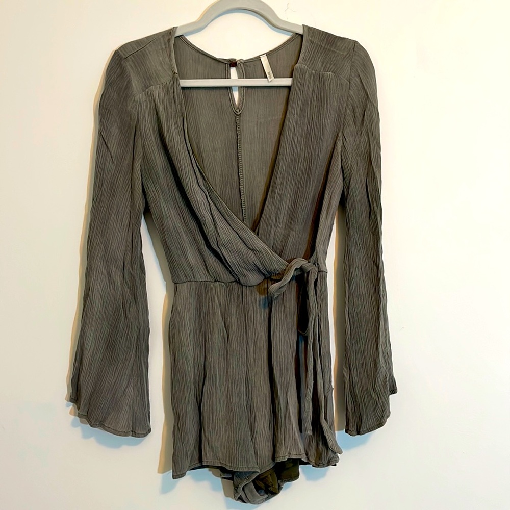 Sage Long Sleeve Romper